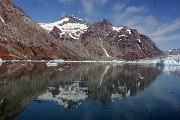 Fjord with drift ice