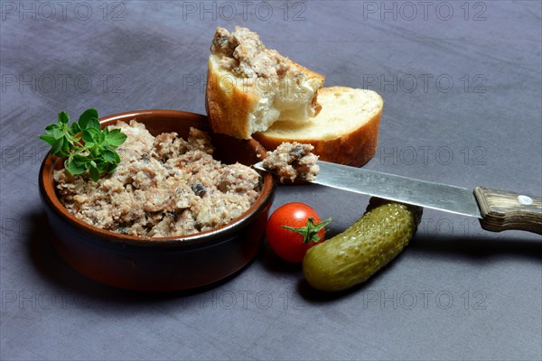A bowl with meat terrine
