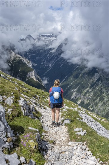 Hiker on a hiking trail