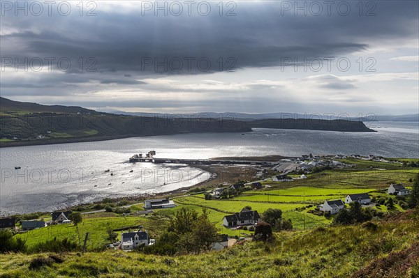 Overlook over the bay of Uig