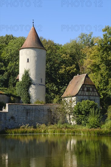 Digester tower and park keeper's house at the municipal park