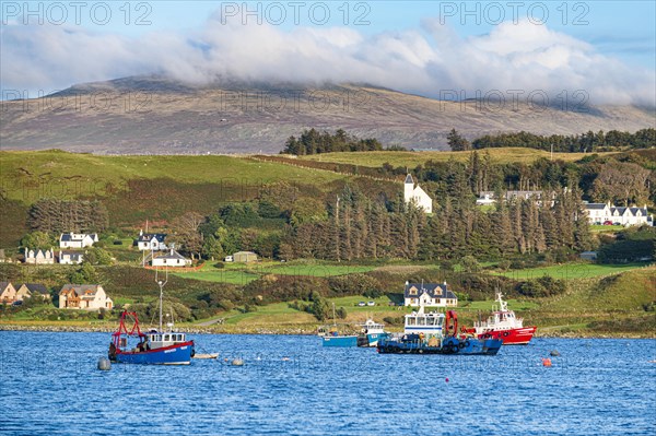 Overlook over the bay of Uig