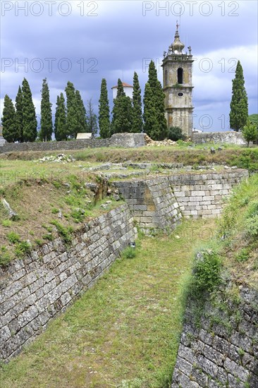 Almeida castle ruins and clock tower
