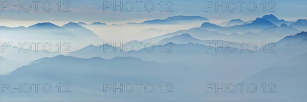 Mountain silhouettes
