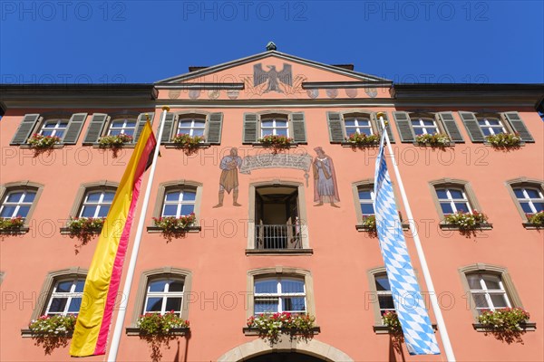 Facade of the town hall in the historic old town