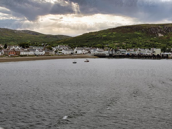 Village view Ullapool at Loch Broom