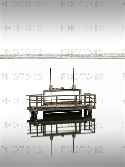 A sluice gate at the dam of the Rantum basin