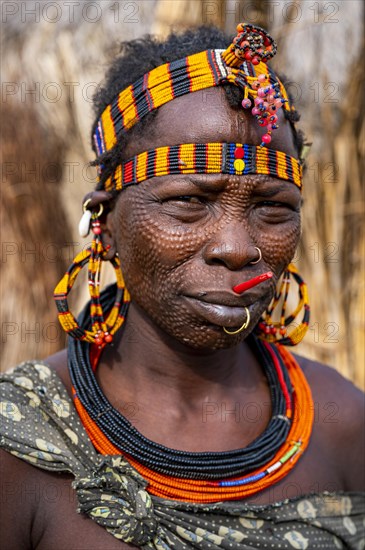 Scar face as a mark of beauty woman