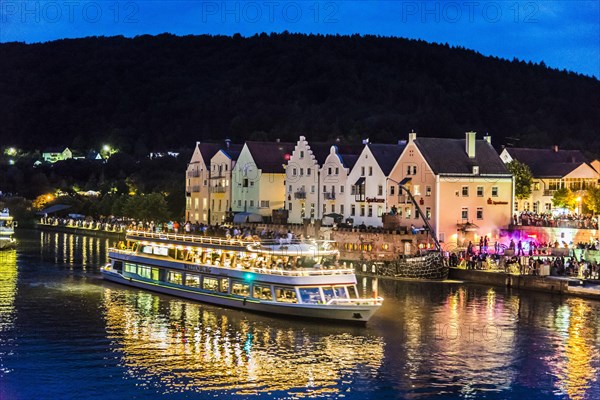 Solstice celebration with ship parade and fireworks