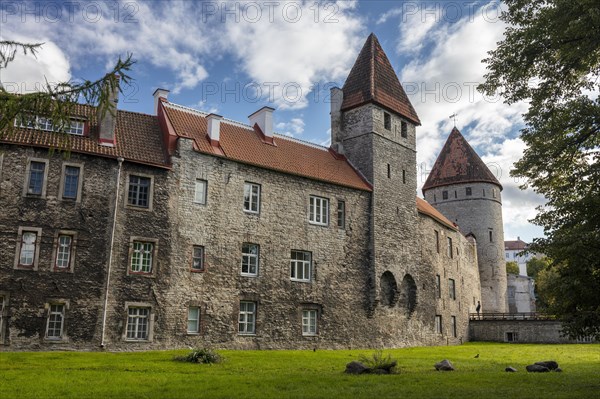 City wall with towers Kuldjala torn