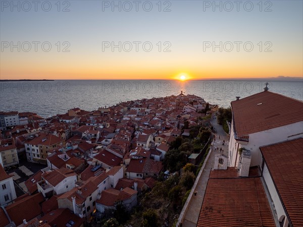 Sunset over the sea