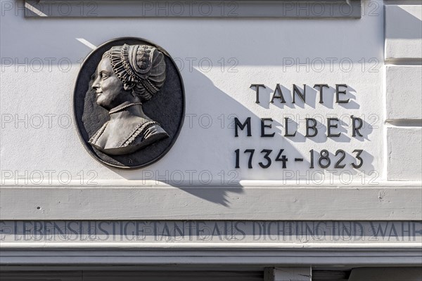 Memorial plaque for Aunt Johanna Melber