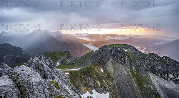 Sunset from a summit