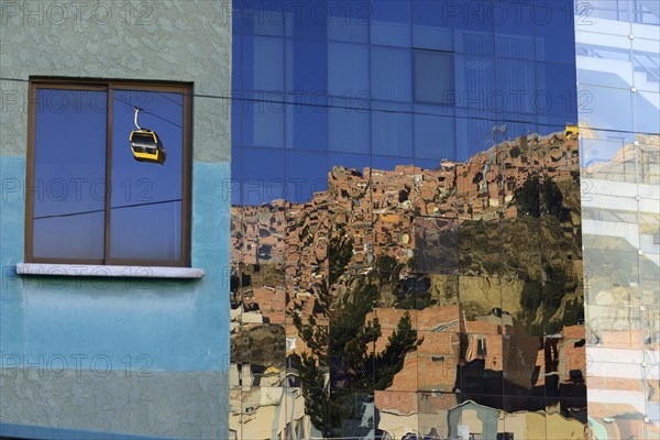 A gondola of the cable car