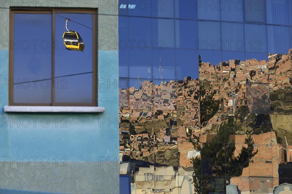A gondola of the cable car