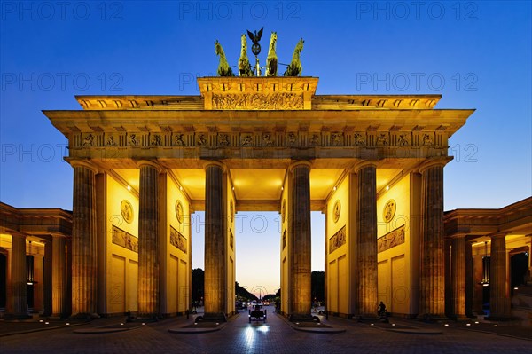 Brandenburg Gate at sunset