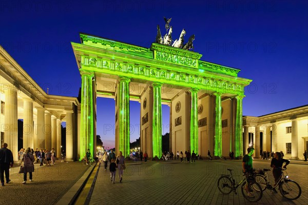 Brandenburg Gate during the Festival of Lights