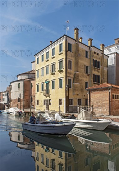Motorboat on Canal Vena