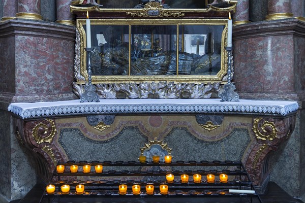 Catacomb saint in the collegiate basilica