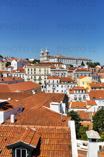 View of the old town of Lisbon