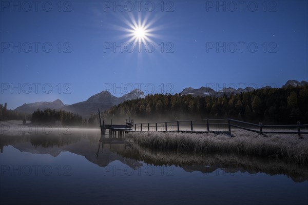 Lake Staz by moonlight
