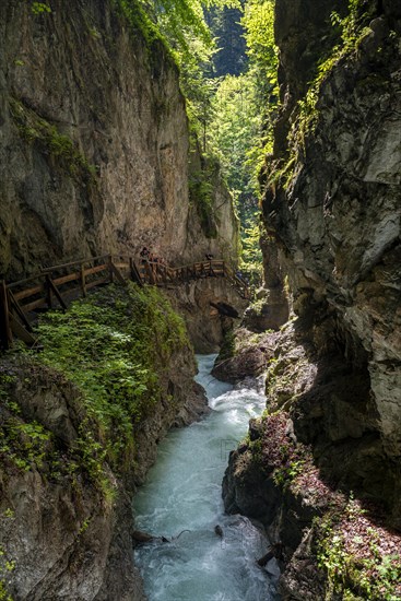 Path along a rock face