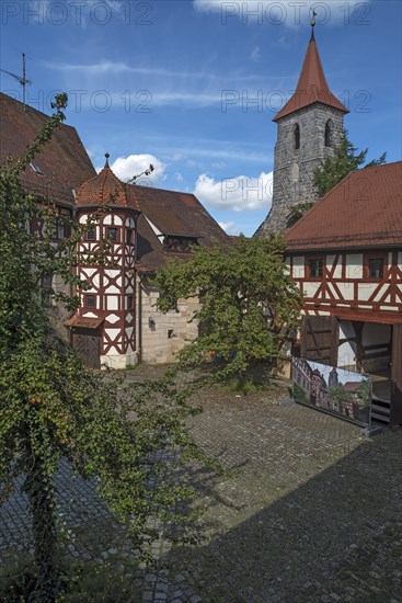 Historic courtyard of the former Bell Founders Hospital