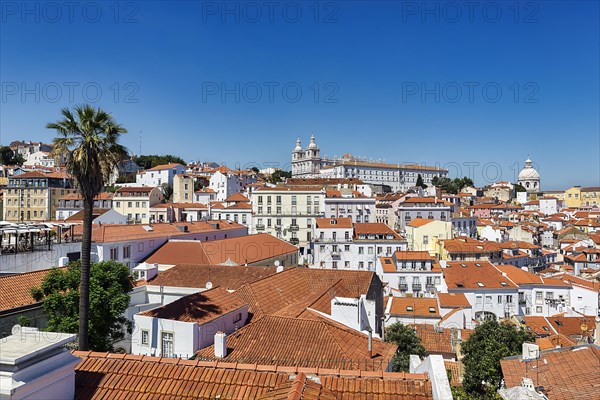 View of the old town of Lisbon