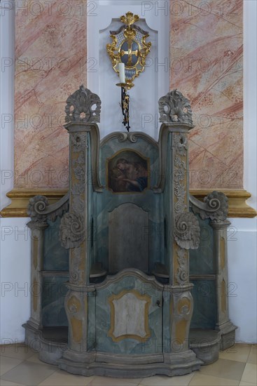 Confessional in the Dreifaltigkeitskirche Kappl