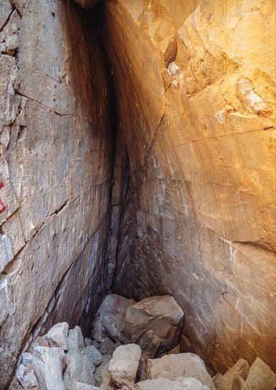 View into the crater of the Methana volcano