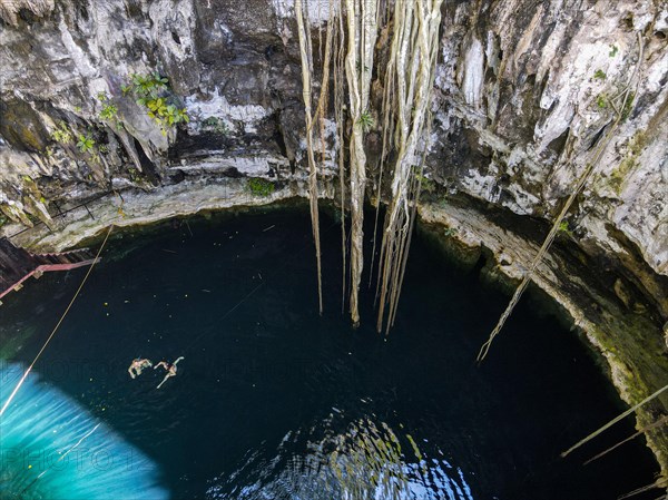 Aerial of Cenote Oxman