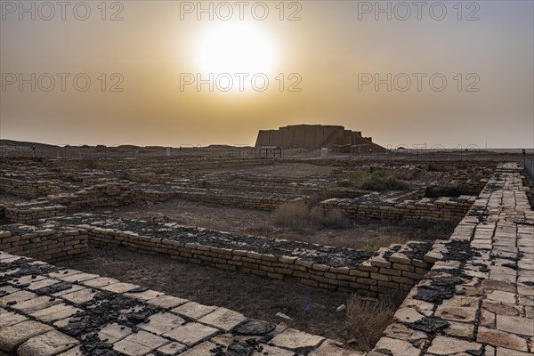 Ziggurat at sunset