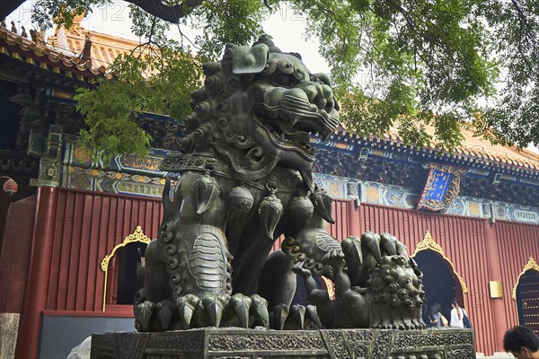 Dragon figure in the Llama Temple