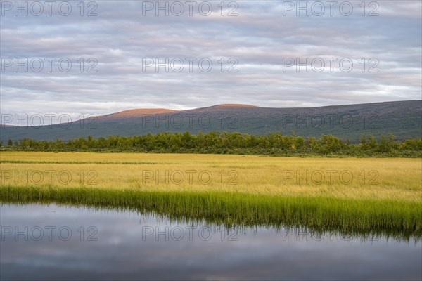 View of Lake Paittasjaervi from Nikkaluokta