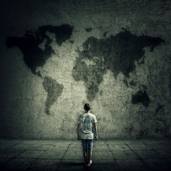 Man surrounded by limitations