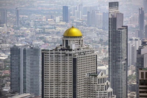 Skyline with State Tower Hotel Lebua golden dome