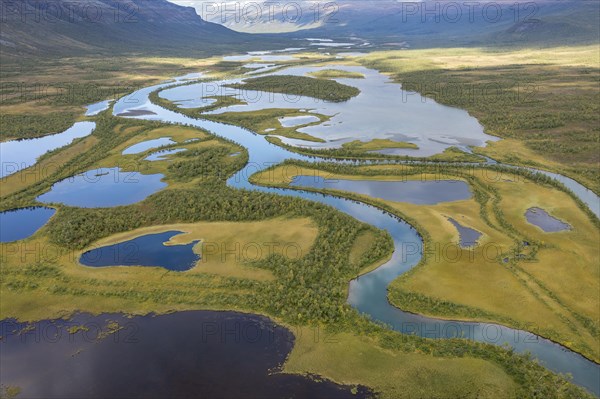 River landscape from the air