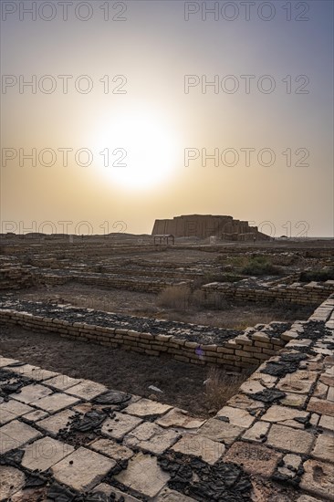 Ziggurat at sunset