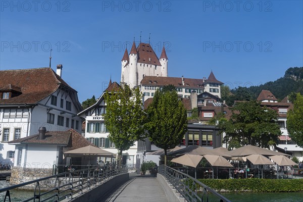 Thun castle overlooking Thun