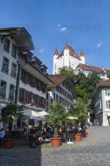 Thun castle overlooking Thun