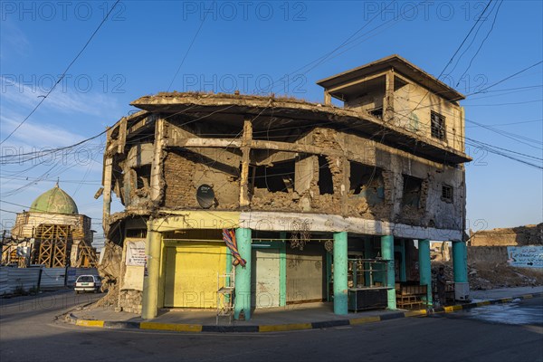 Destroyed houses from ISIS