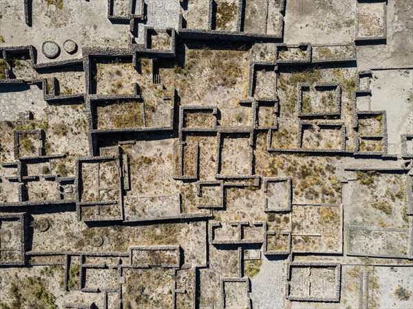 Aerial of the Mesoamerican archaeological site Tecoaque