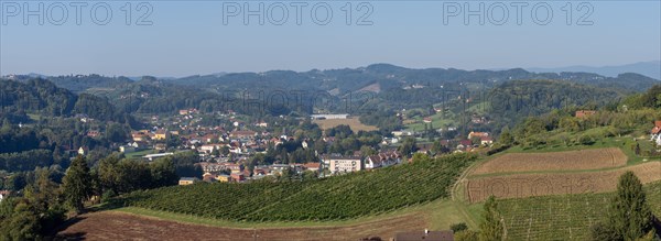 View from the Weinleiten water tower of the municipality of Gamlitz