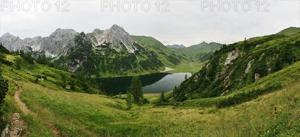 Tappenkarsee lake in the Radstaedter Tauern mountain range of the Alps