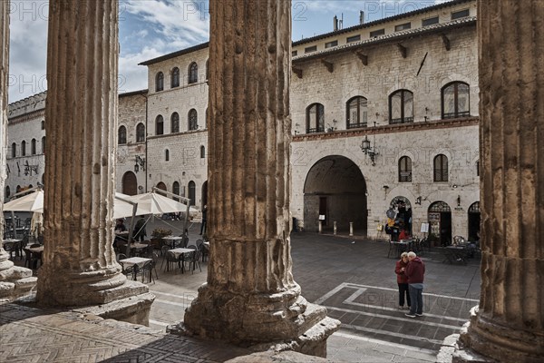 Columns from the former Temple of Minerva