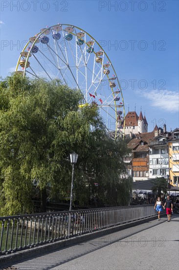 Thun castle overlooking Thun