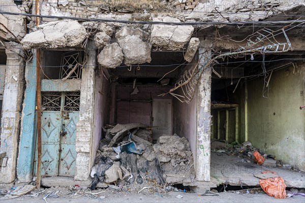 Destroyed houses from ISIS