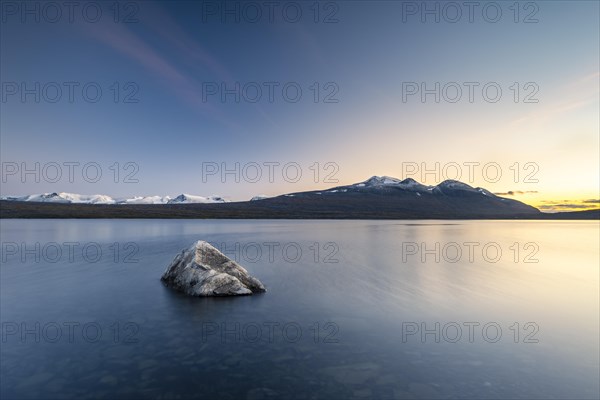 Lake Akkajaure and mountain range Akka