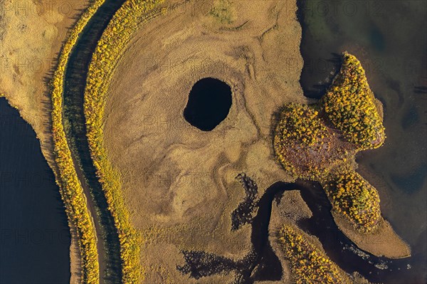 River landscape from the air