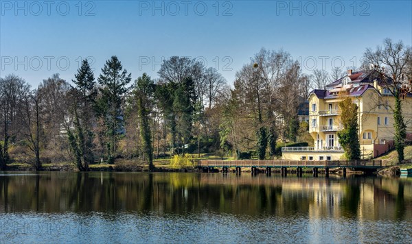 Villas and apartment buildings at Halensee in Berlin Wilmersdorf